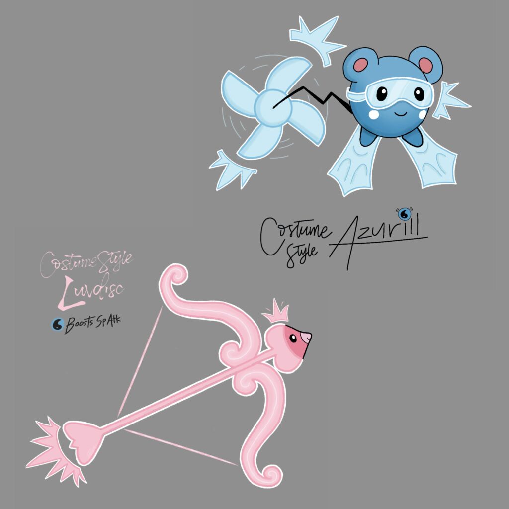 Amplified Forms of Azurill and Luvdisc