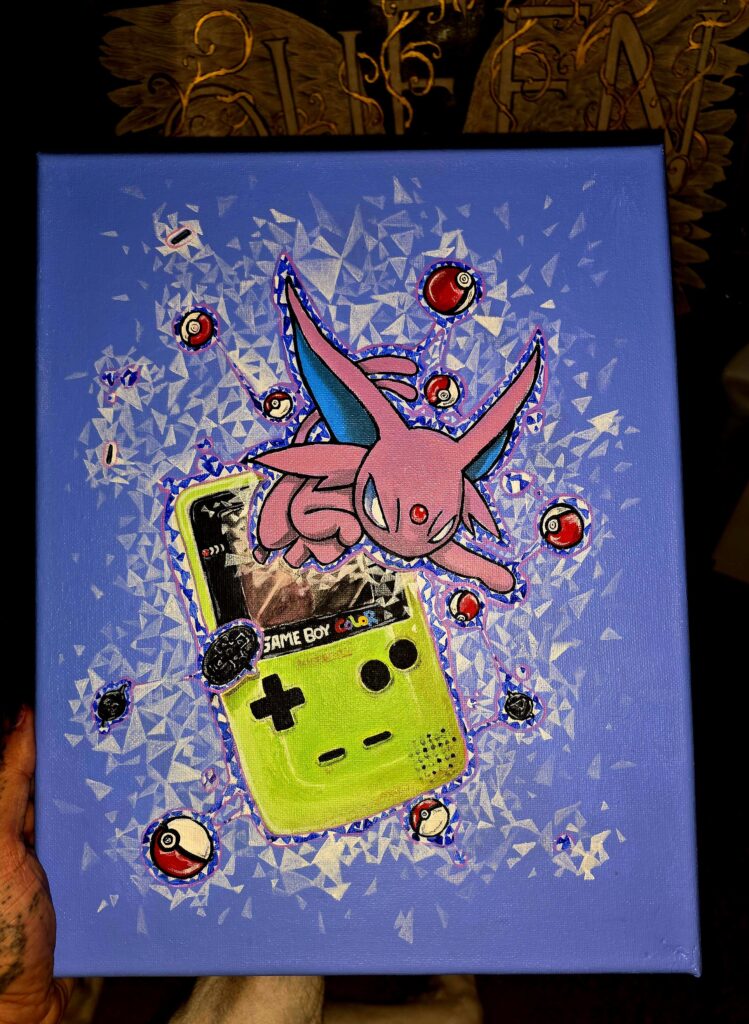 Finished my Espeon painting![oc]