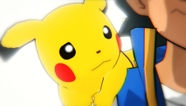 Ash comforting Pikachu in the Death Battle episode