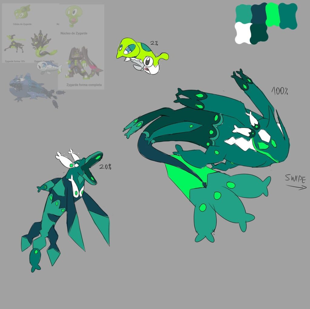 An idea I had a couple of days ago, zygarde x wishiwashi