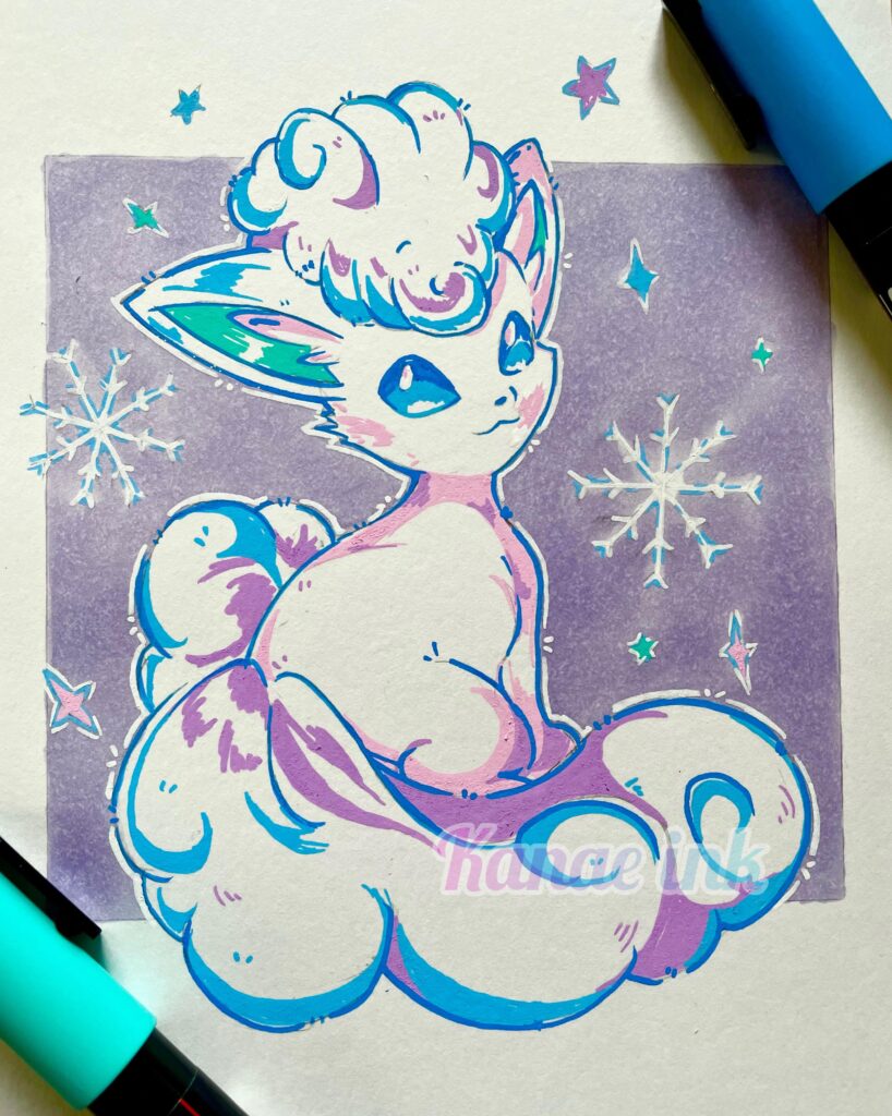 [OC] Alolan Vulpix 🧊❄️