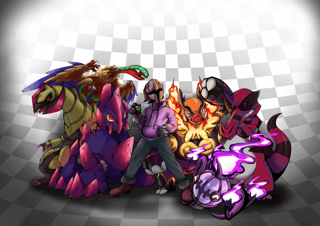 Pokémon team commission I did some time ago ✨