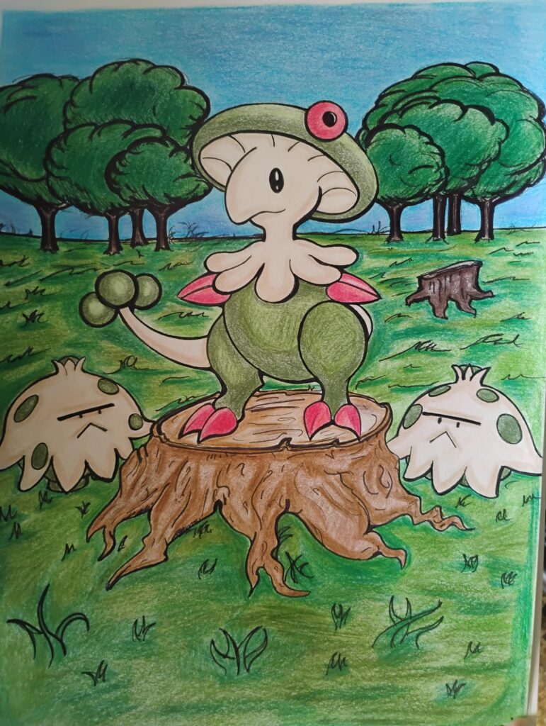 Breloom and Shroomish (Finished) [OC]