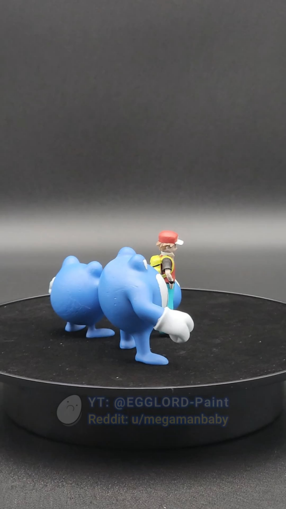 (Day 26) All Pokémon to Scale #0060 - #0062 (Poliwag, Poliwhirl, Poliwrath)