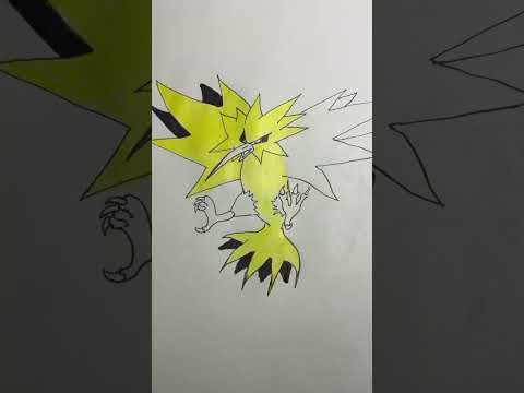 #drawing #aprendiendoadibujar #zapdos #pokemon #shorts