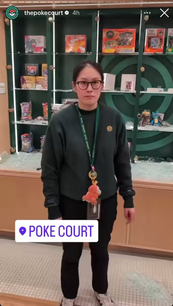 PSA: NYC Poke Court was robbed at gunpoint, report if you come across someone selling stolen items mentioned in the clip.