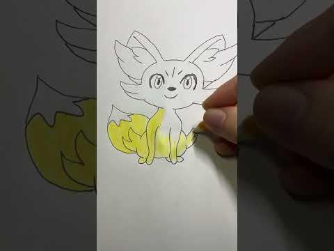 Fennekin #drawing #aprendiendoadibujar #fennekin #pokemon #shorts