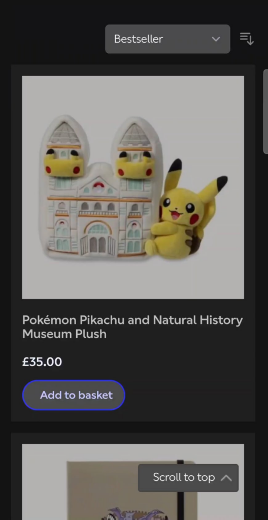Managed to get my Natural History Museum merch. Here's what's available online, with prices