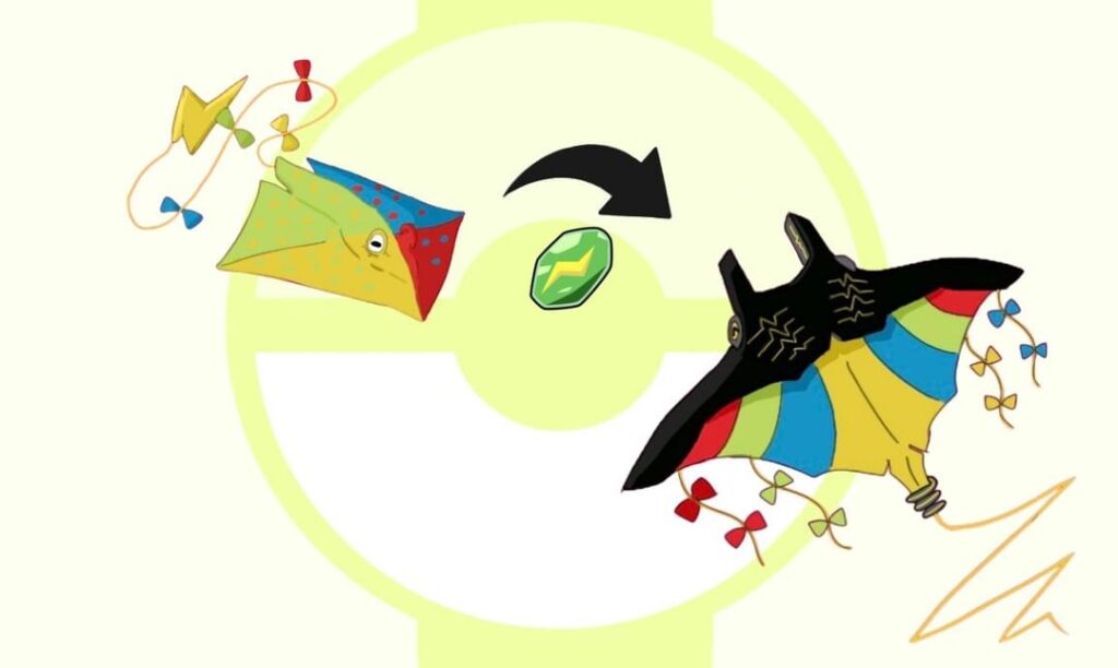 Electric stingrays inspired by kites