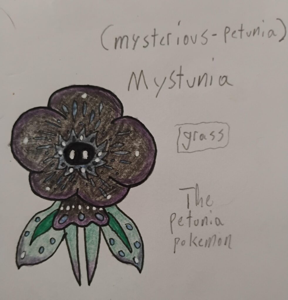 Say hello to Mystunia the petunia pokemon :) (OC)