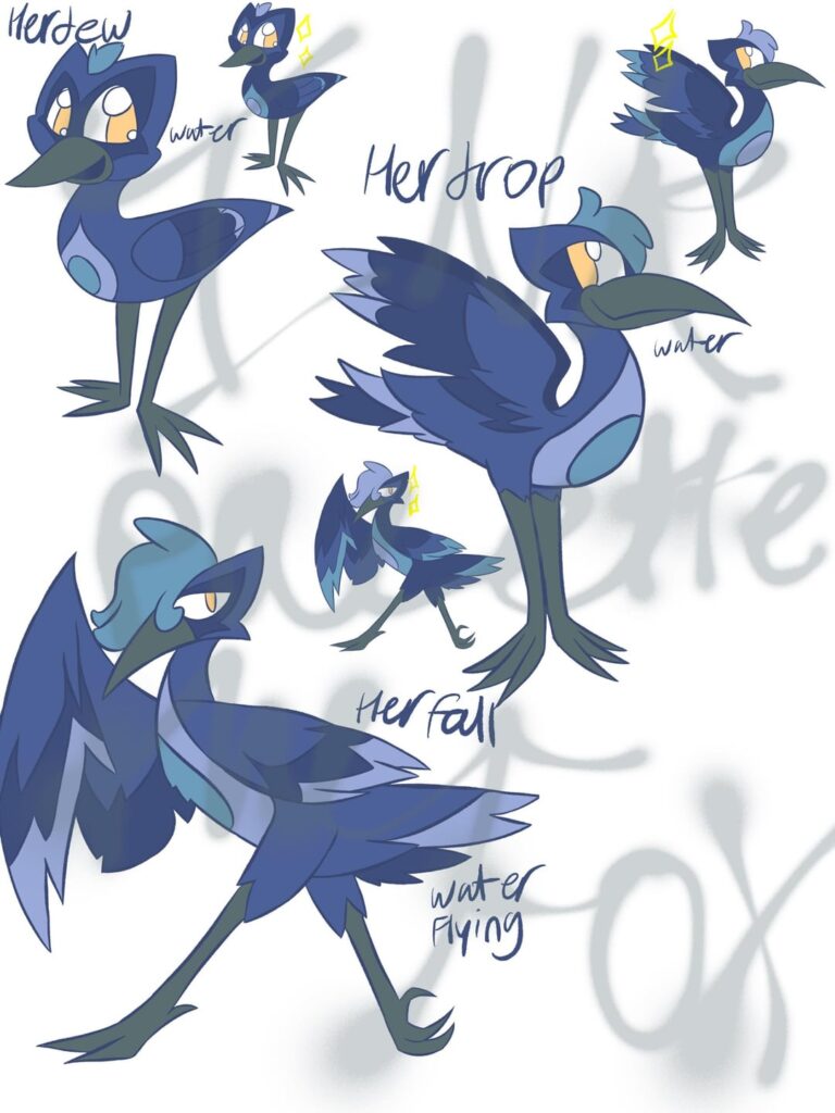 My try at a starter fakemon trio