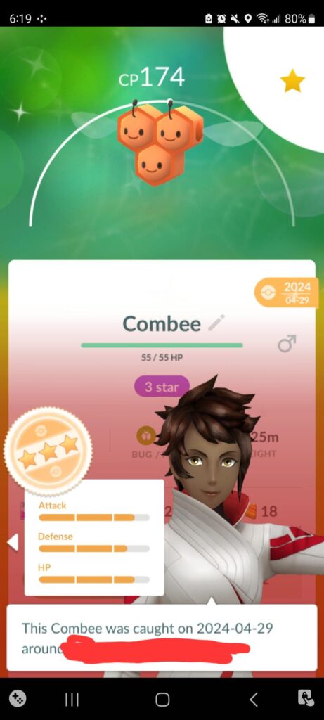 I have two identical IV shiny male combees
