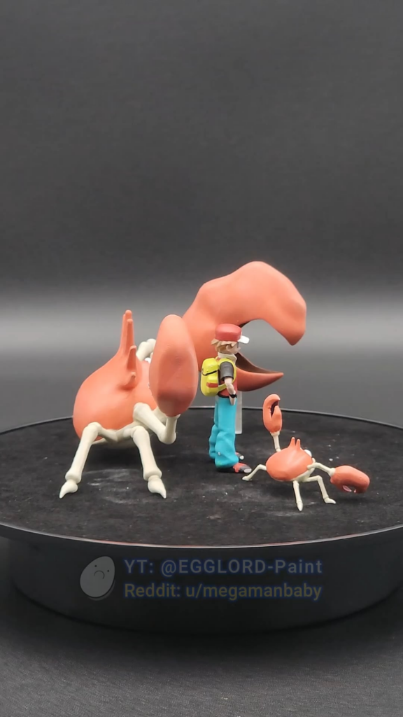 (Day 43) All Pokémon to Scale #0098 - #0099 (Krabby, Kingler)