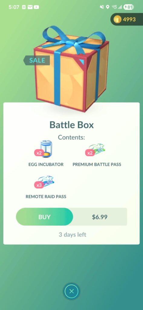 New Battle Box in the store