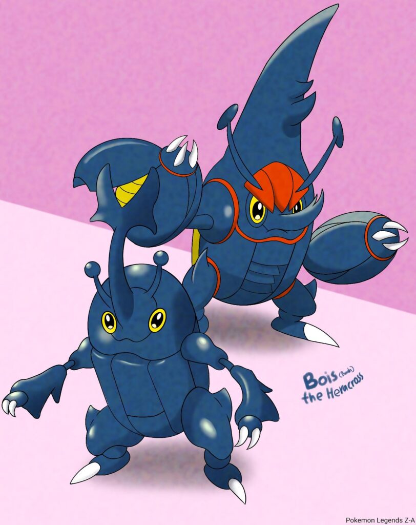(OC) I drew Bois the Heracross!