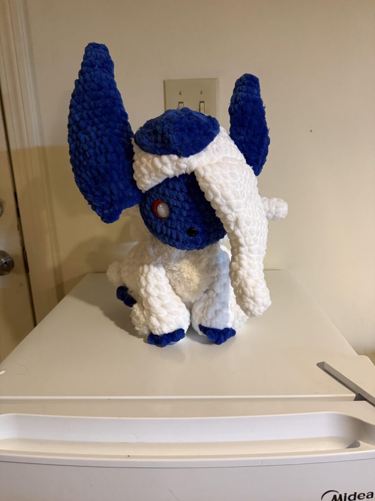 My girlfriend handmade my favorite pokemon as a Christmas present!