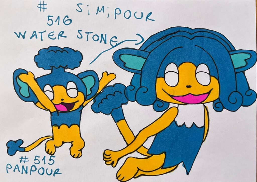 (OC) My younger sister draws Elemental Monkeys - Uneven and new as well