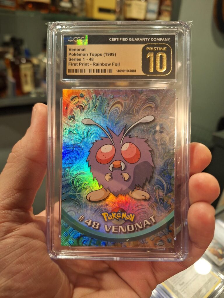 1999 Topps Series 1 - Venonat #48 - First Print - Rainbow Foil.... POP 1, TOP POP