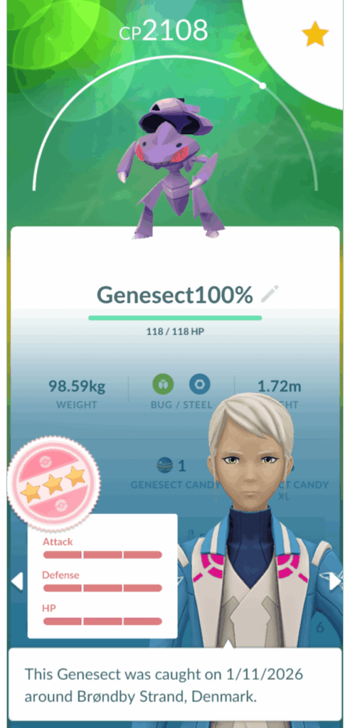 My first hundo genesect
