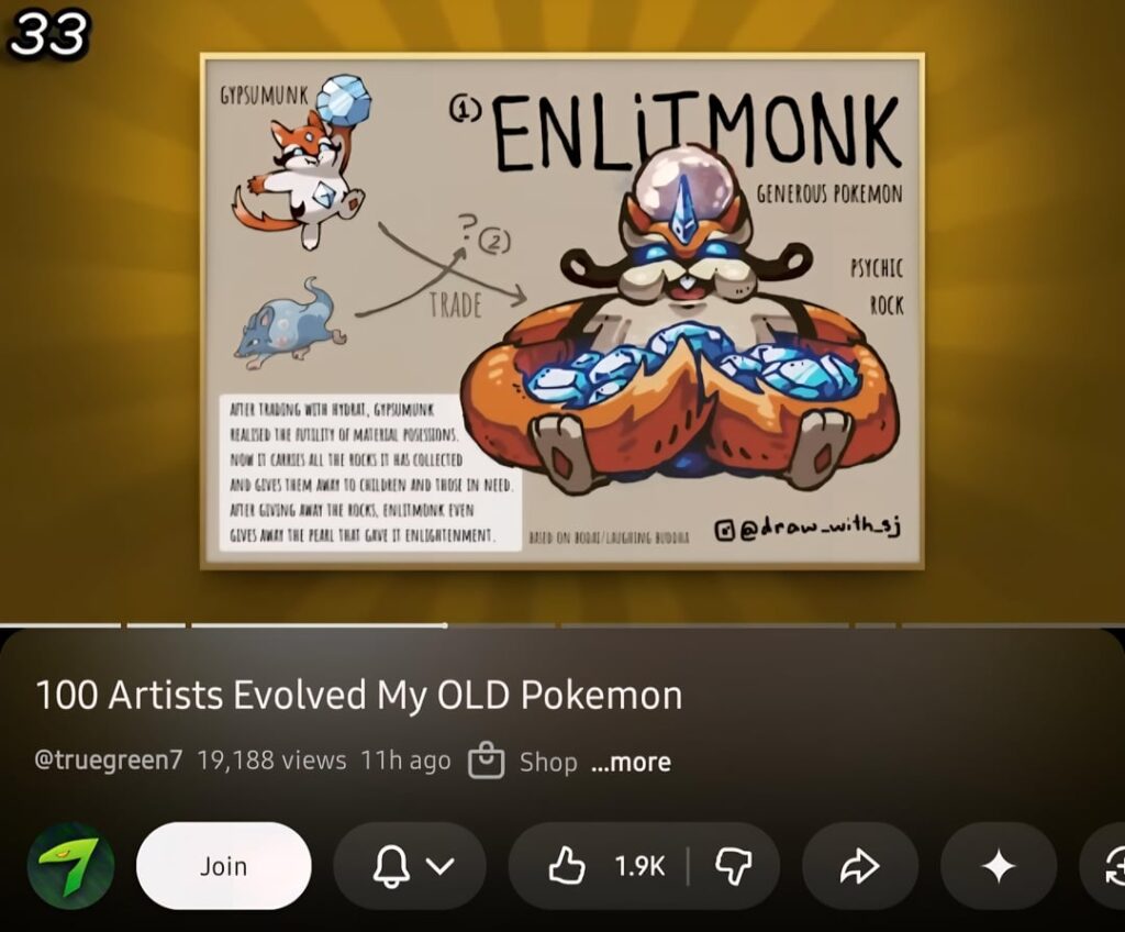 My fakemon for truegreen7 contest made it into the video!!