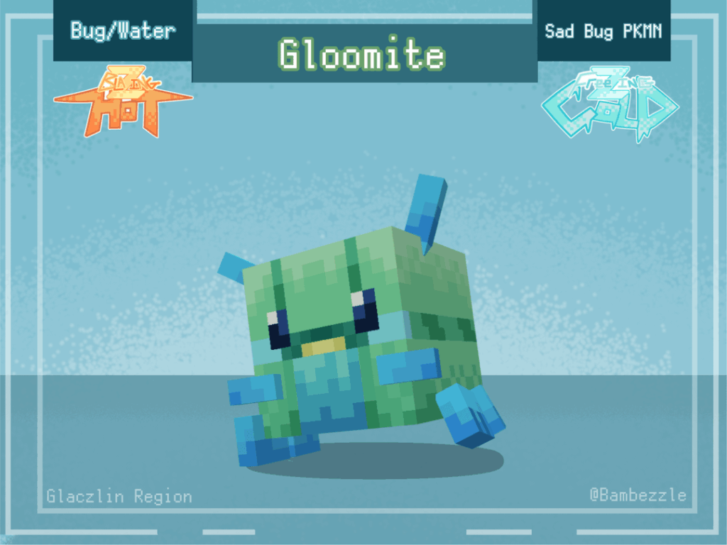 Gloomite! (Bug/Water) (3D Fakemon)