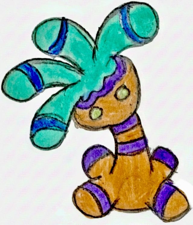 Pokémon Crinoideo Type: Water/Grass, Crinito, Tentáclido, Crinozark