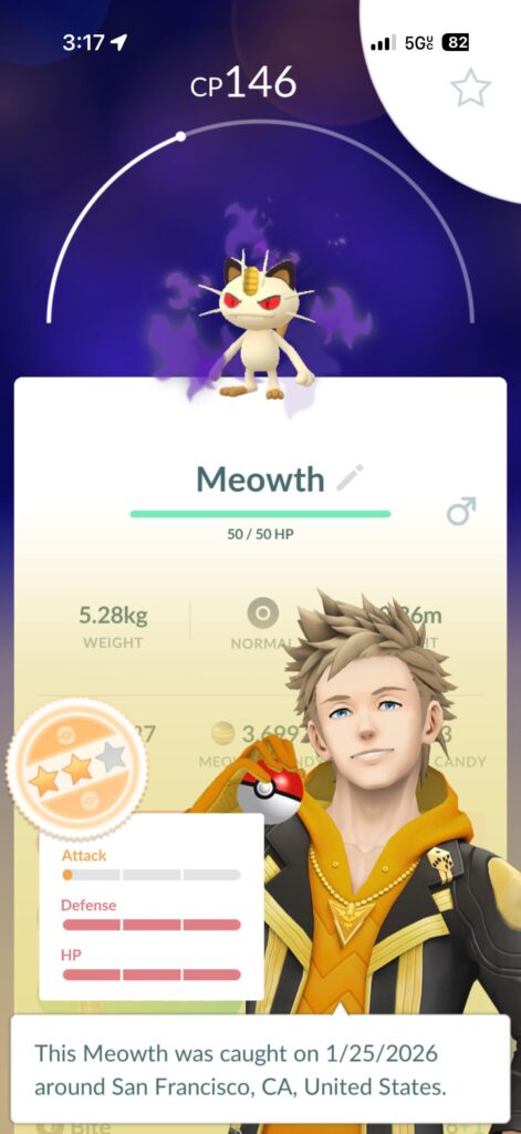 Oh shadow Meowth. What to do…