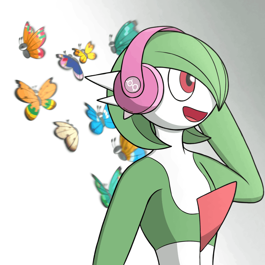 (OC) Gardevoir listening to music