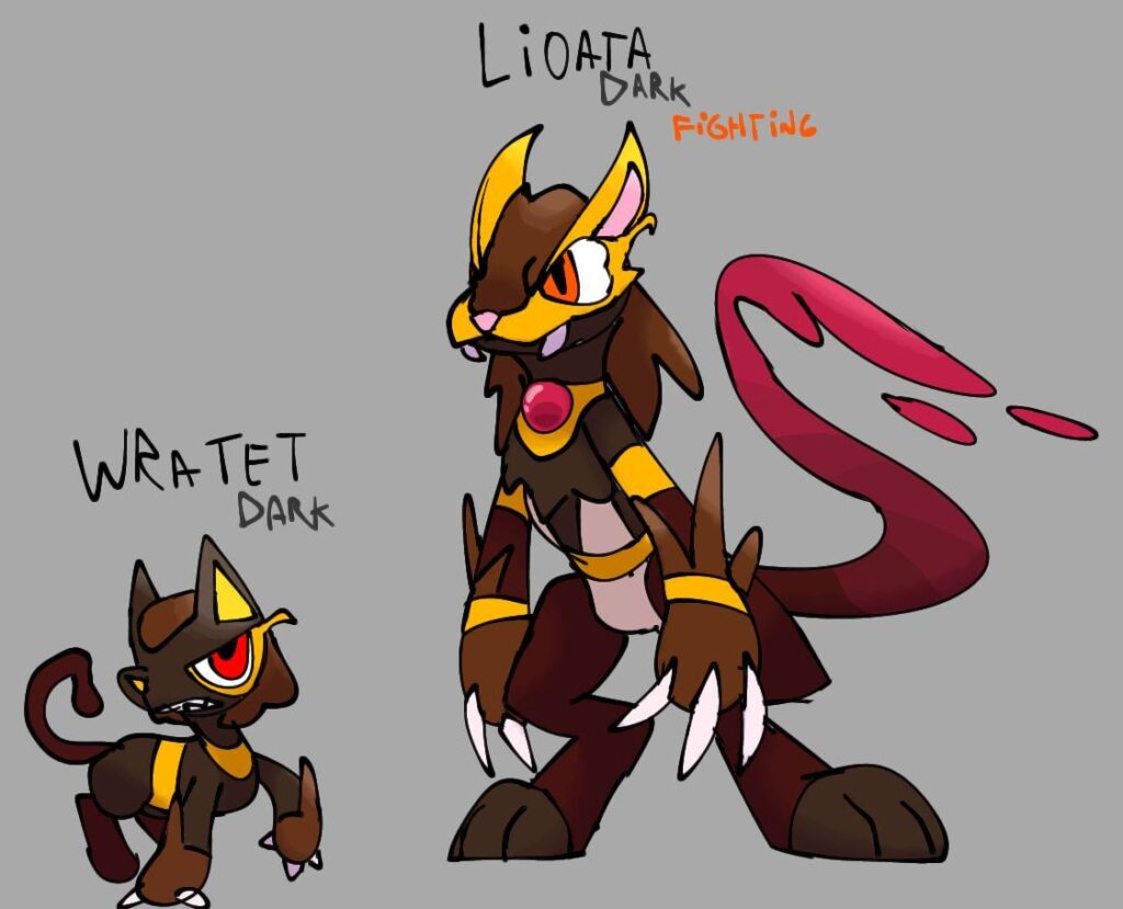 I make a counterpart for Riolu and Lucario because why not