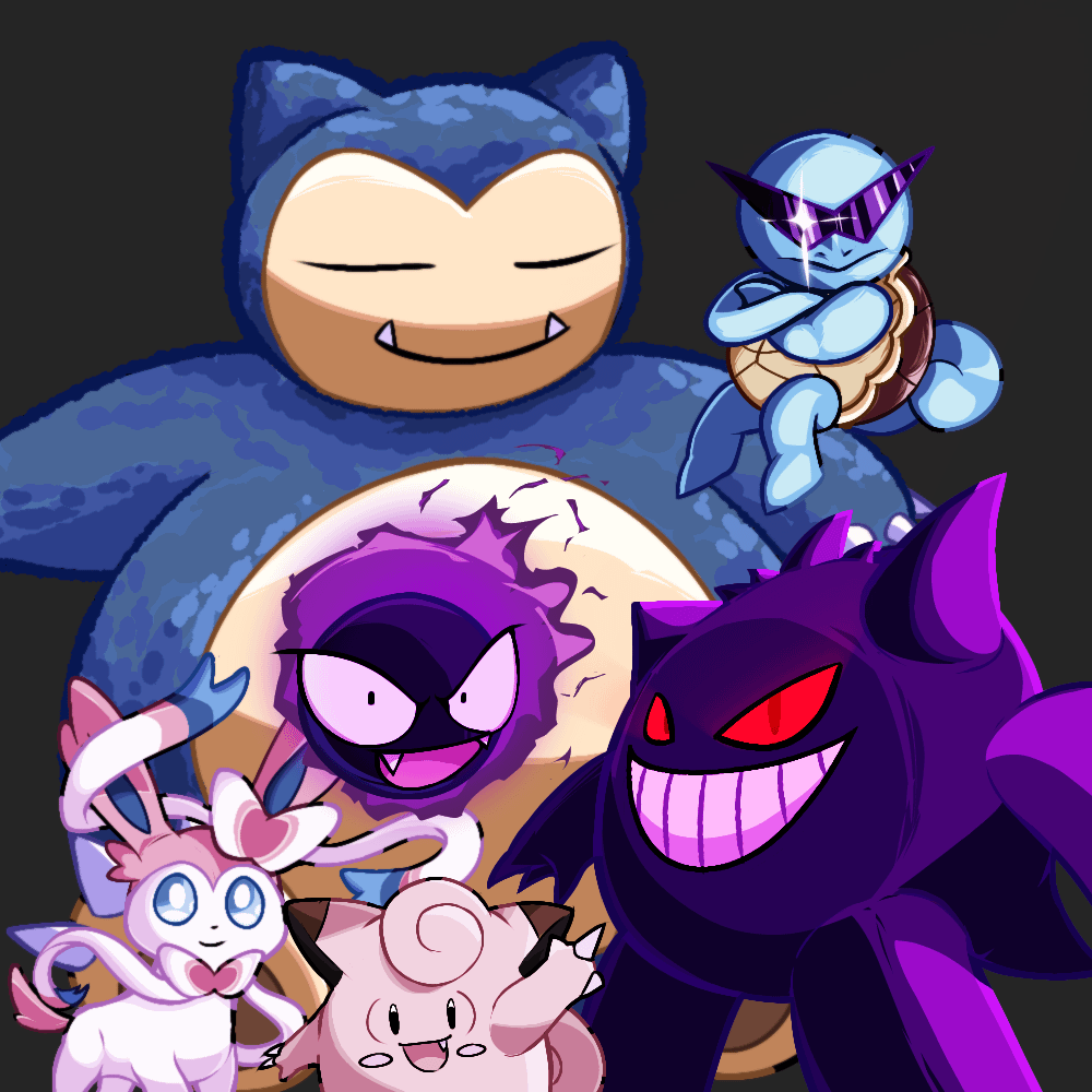 Drew a few of my friend's favorite pokemon!