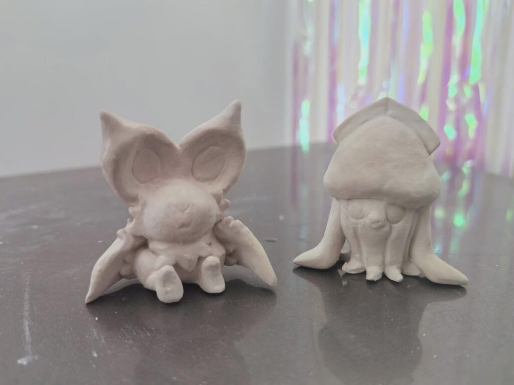 They are drying and waiting to be painted