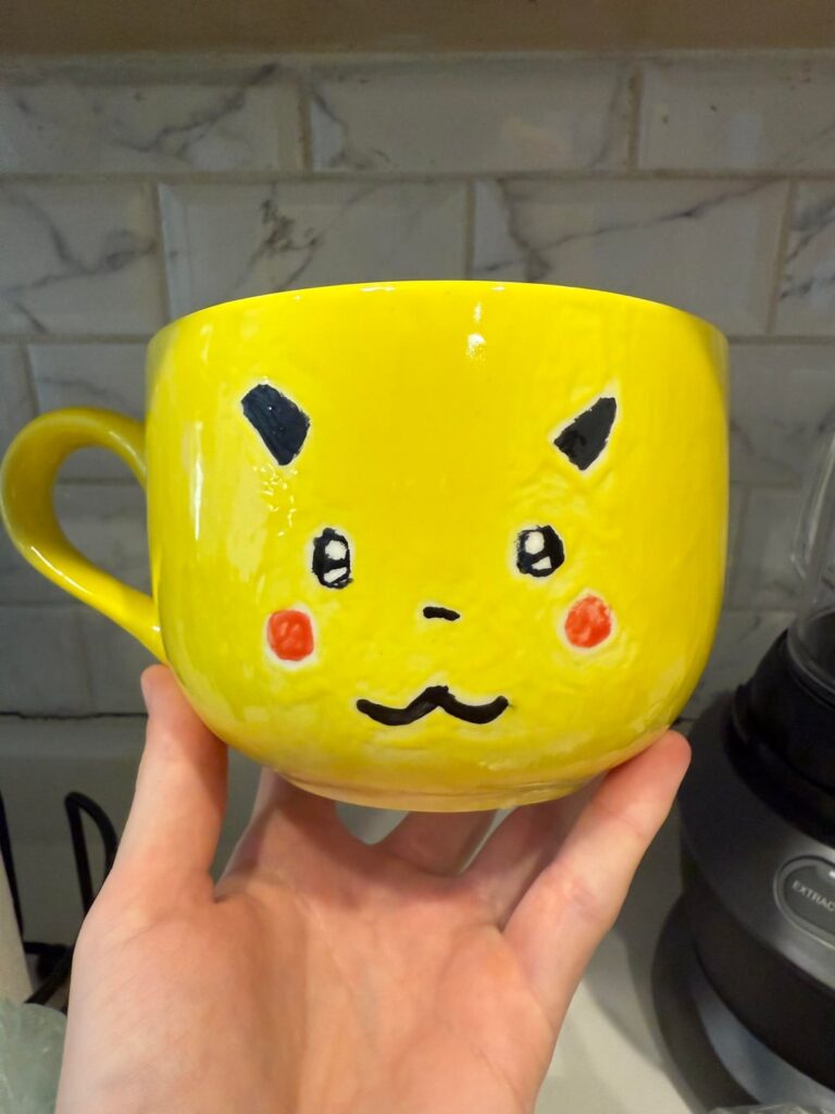 Homemade Pikachu/Poké Ball Ramen Mug