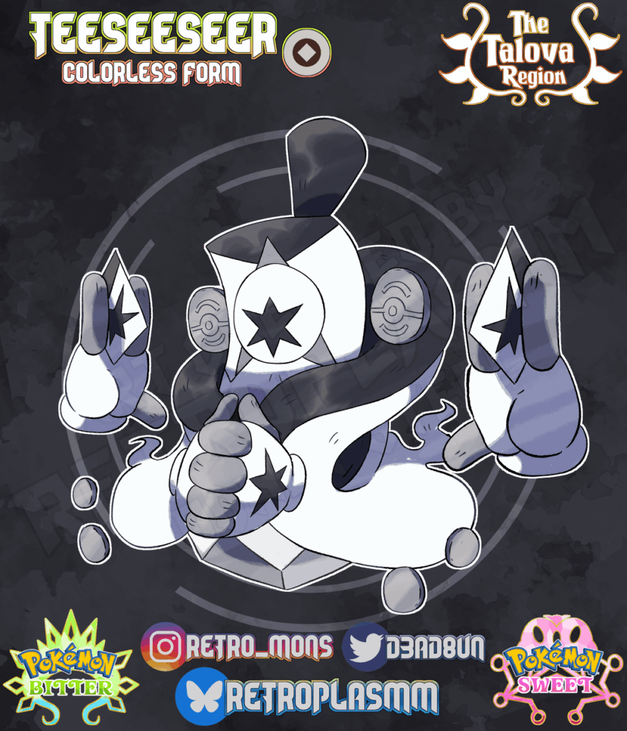 Teeseeseer, a Pokemon inspired by the TCG and Tarot Card Readers