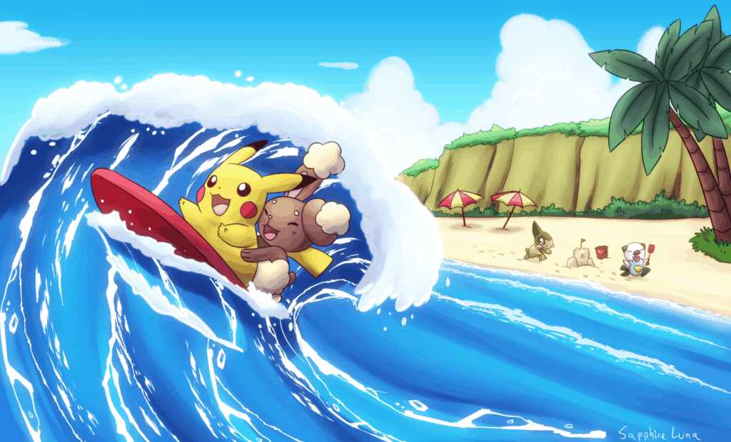 Surf Riders Soaking up the Sun. Commissioned by me.
