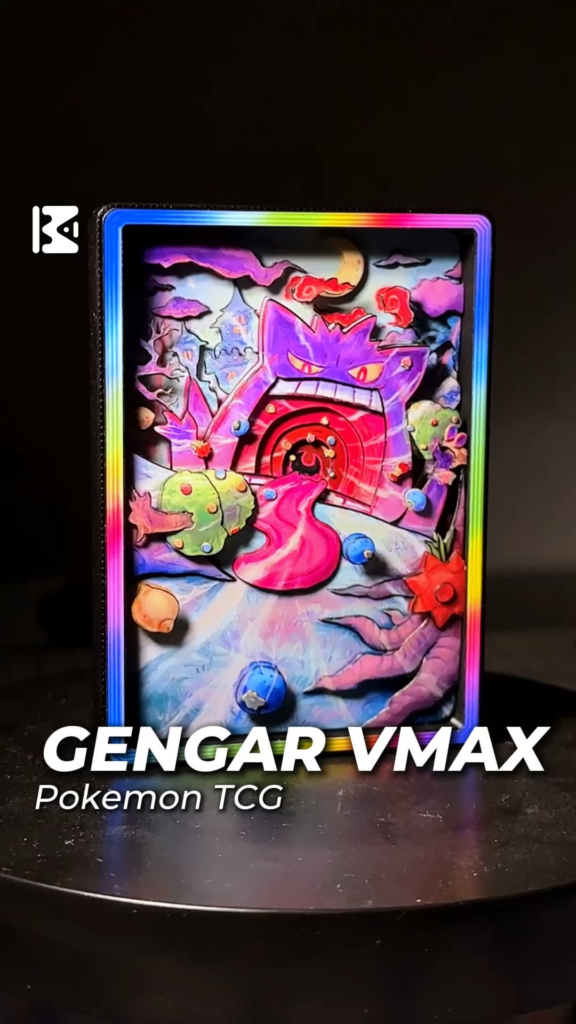 Turning a flat Gengar VMAX into 3D
