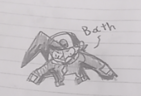 Gold looking down at his outfit. New PFP. [OC]