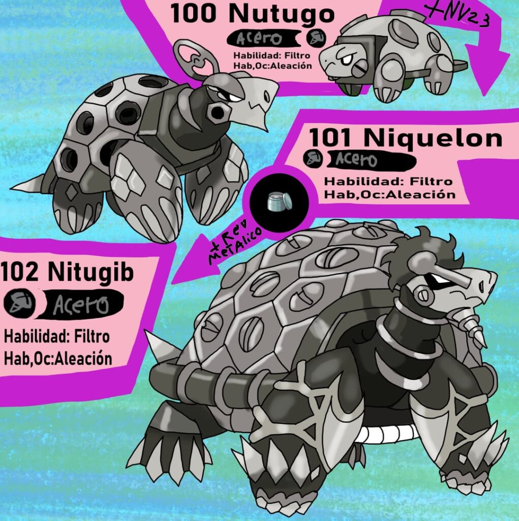 A steel tipe turtles