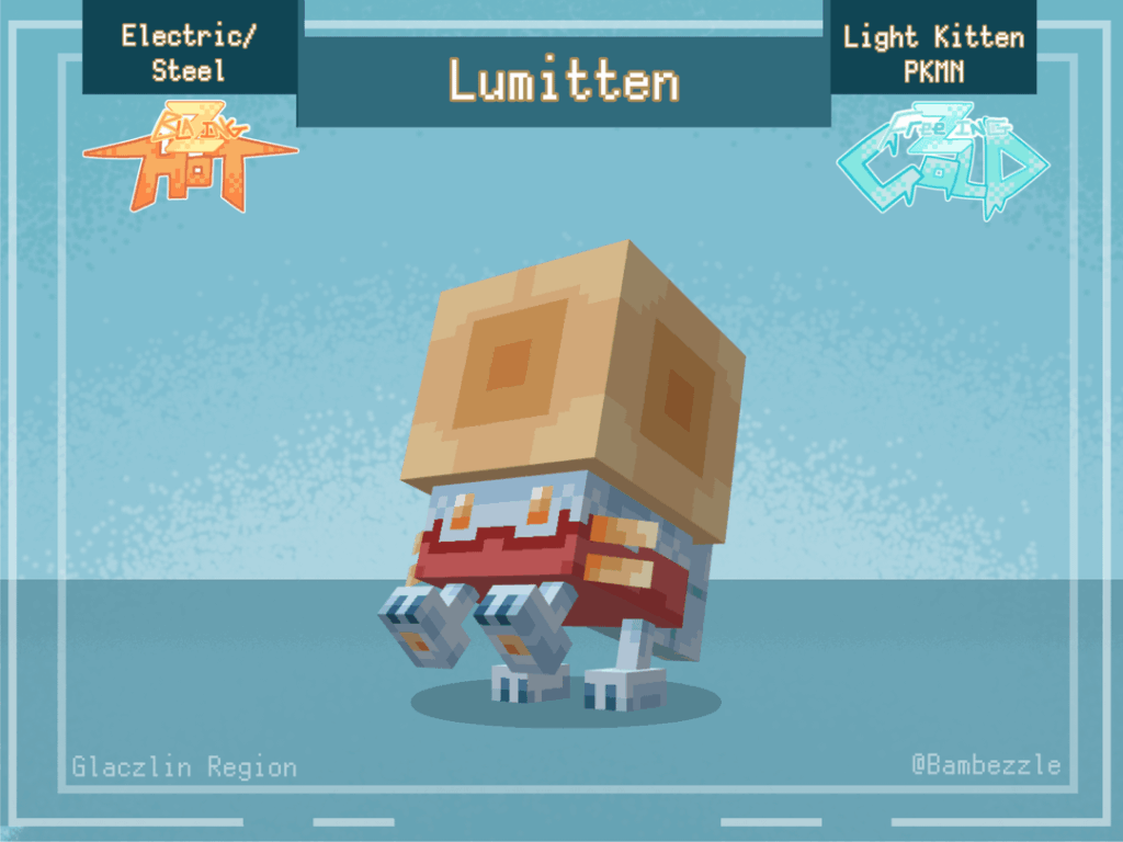 Lumitten! (Electric/Steel) (3D Fakemon)