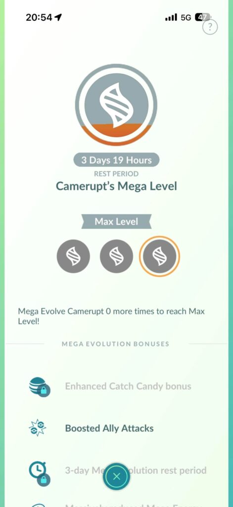 Mega not levelling up to hit max level even after a day
