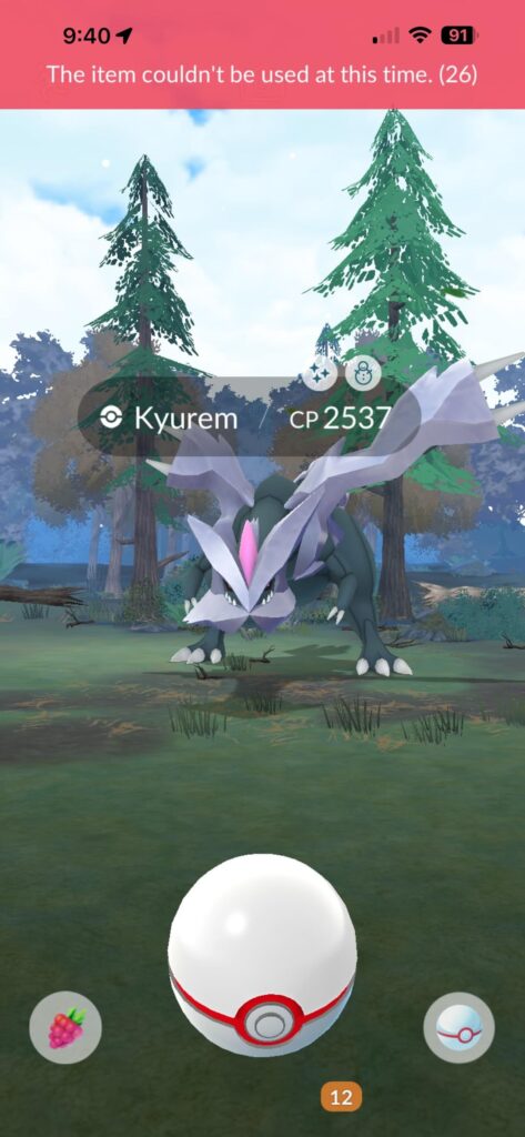 Network Error Robbed My Shiny Kyurem