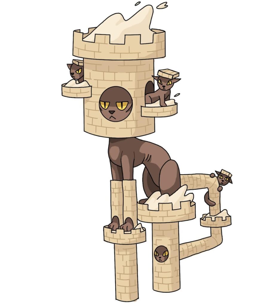 Mini fakemon dump - Kitadel, Doushound, and Goosifer