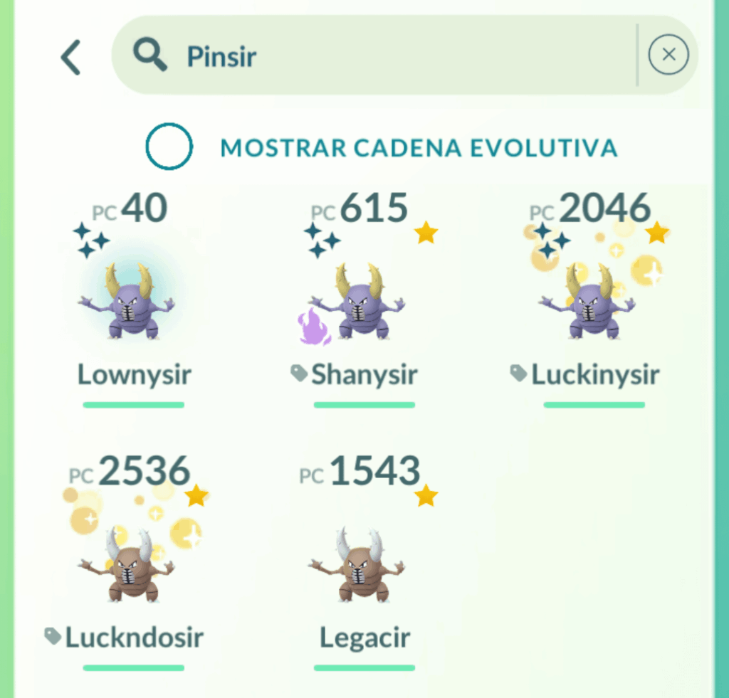 Just realize the amount of interesting Pinsirs i have