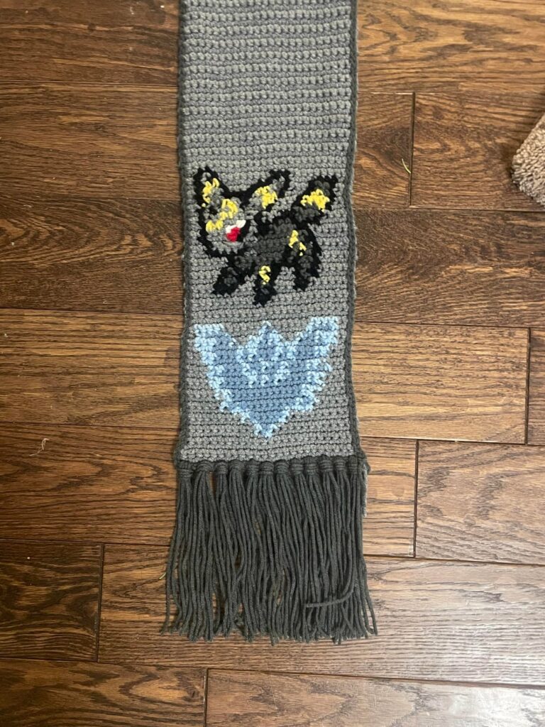 Crochet scarf I made for my bf, thought it would be fun to share