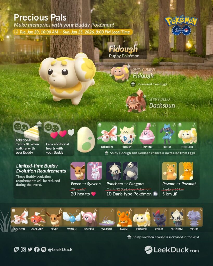 Precious Pals - Event Overview (LeekDuck)