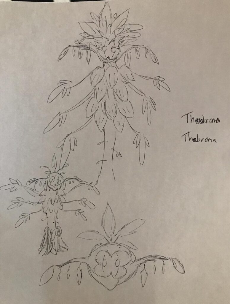 Whenever i think GF are too uptight about pokemon looking too similar to fakemon i think of this mon i drafted in 2018 that could pass for a  beta version of the Arboliva line