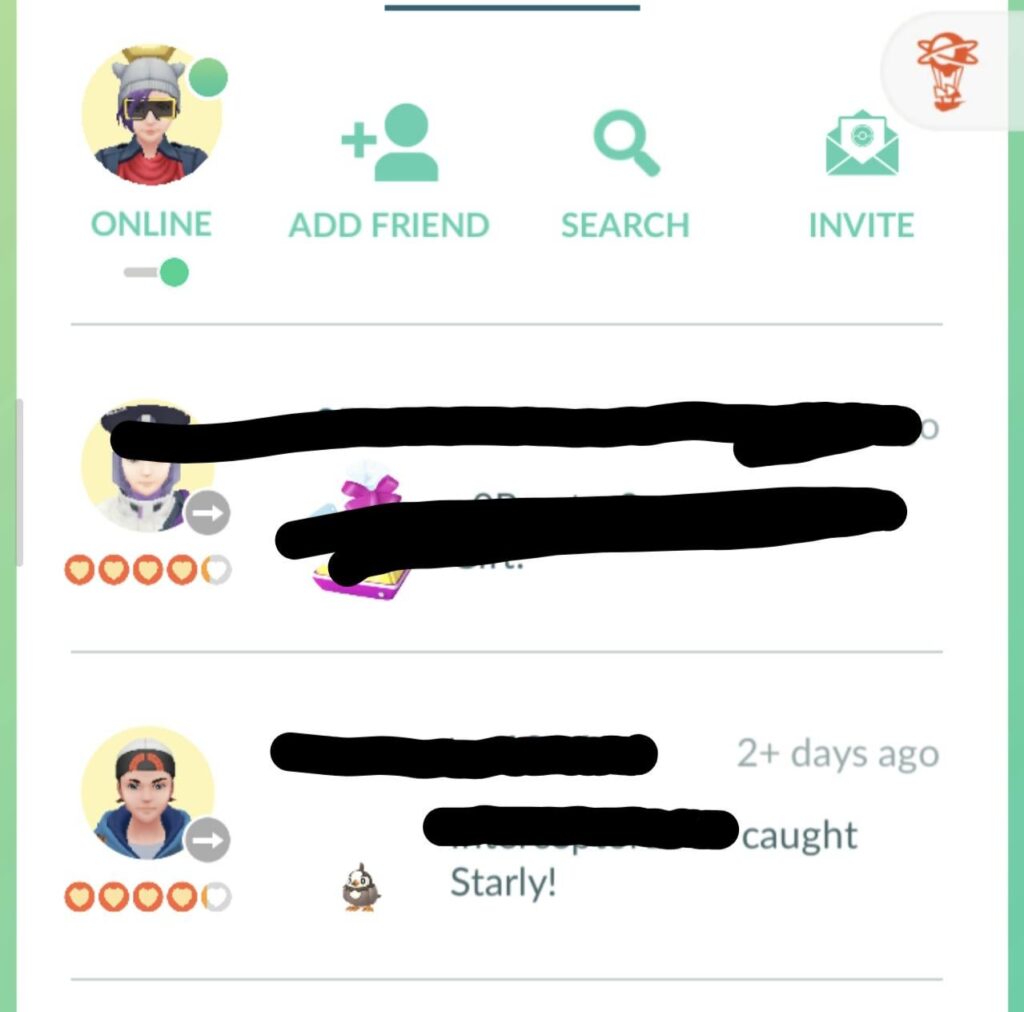 Can't see my friend's online status