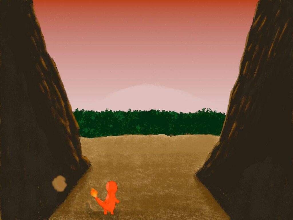 [OC] Charmander leaving Mt. Moon