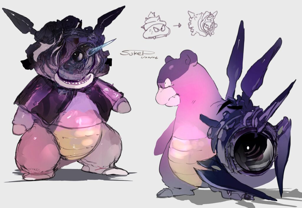 [OC] Galarian Slowbro/Slowking Variant