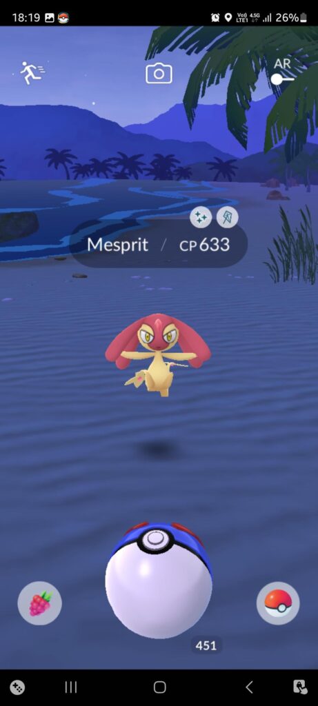 my hands are still shaking. i run half km when i saw it on map. and it is shiny!