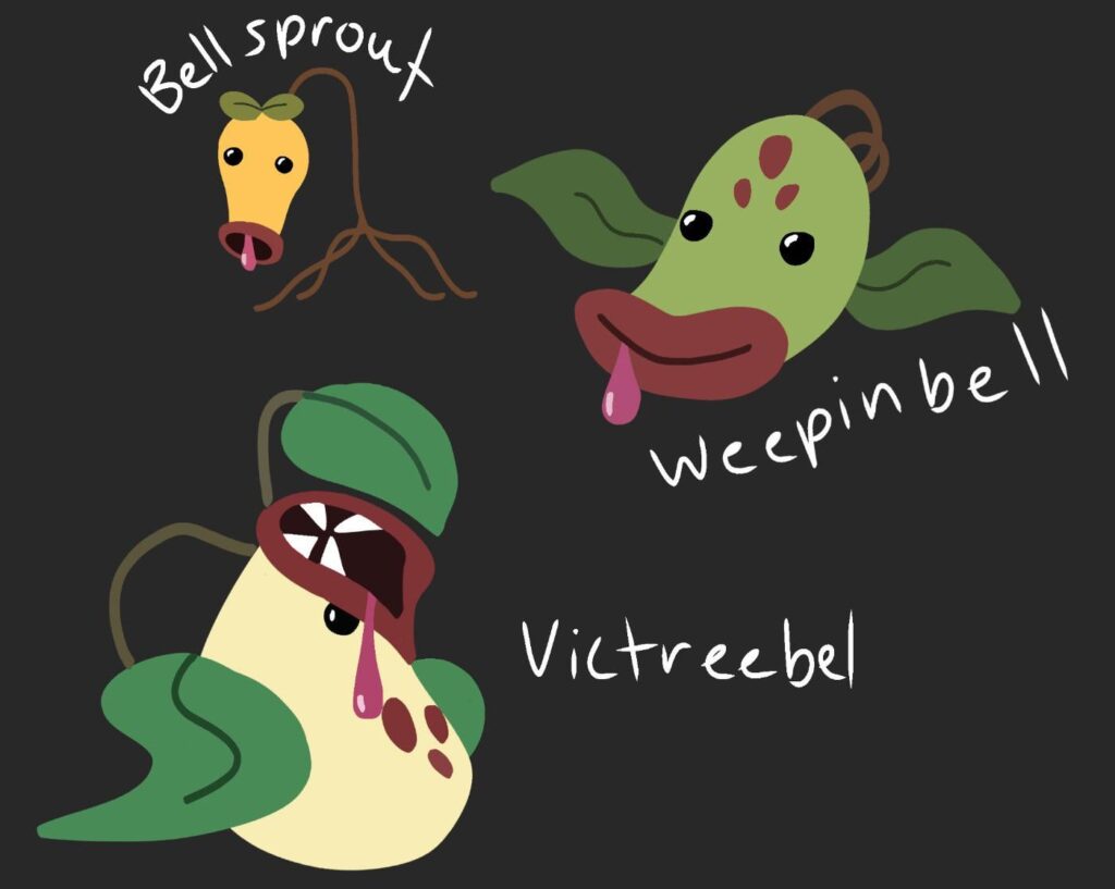 My Redesign of the Bellsprout Line